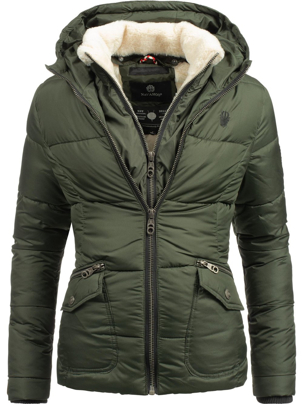Navahoo Winterjacke Damen grün, S