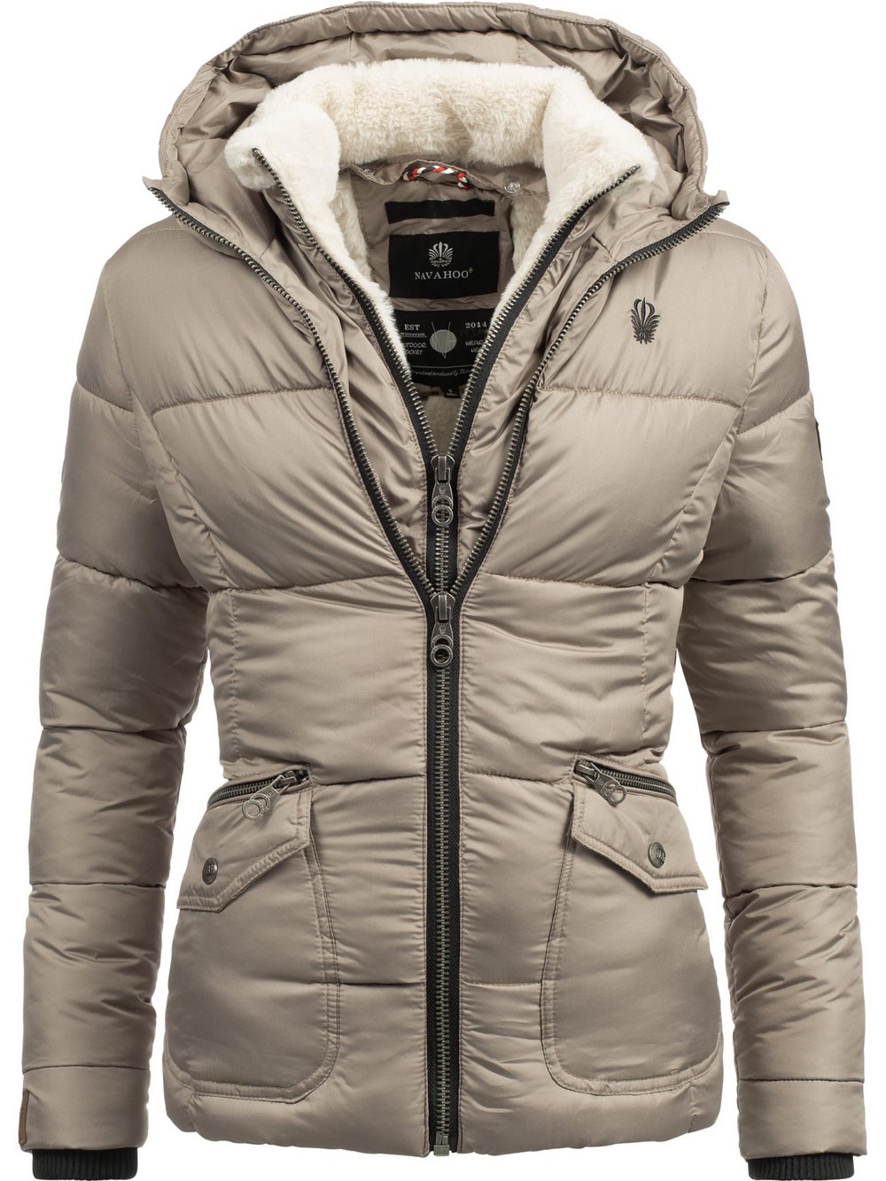 Navahoo Winterjacke Damen beige, XXL
