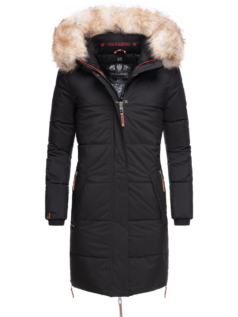 Navahoo Wintermantel Damen schwarz, XS