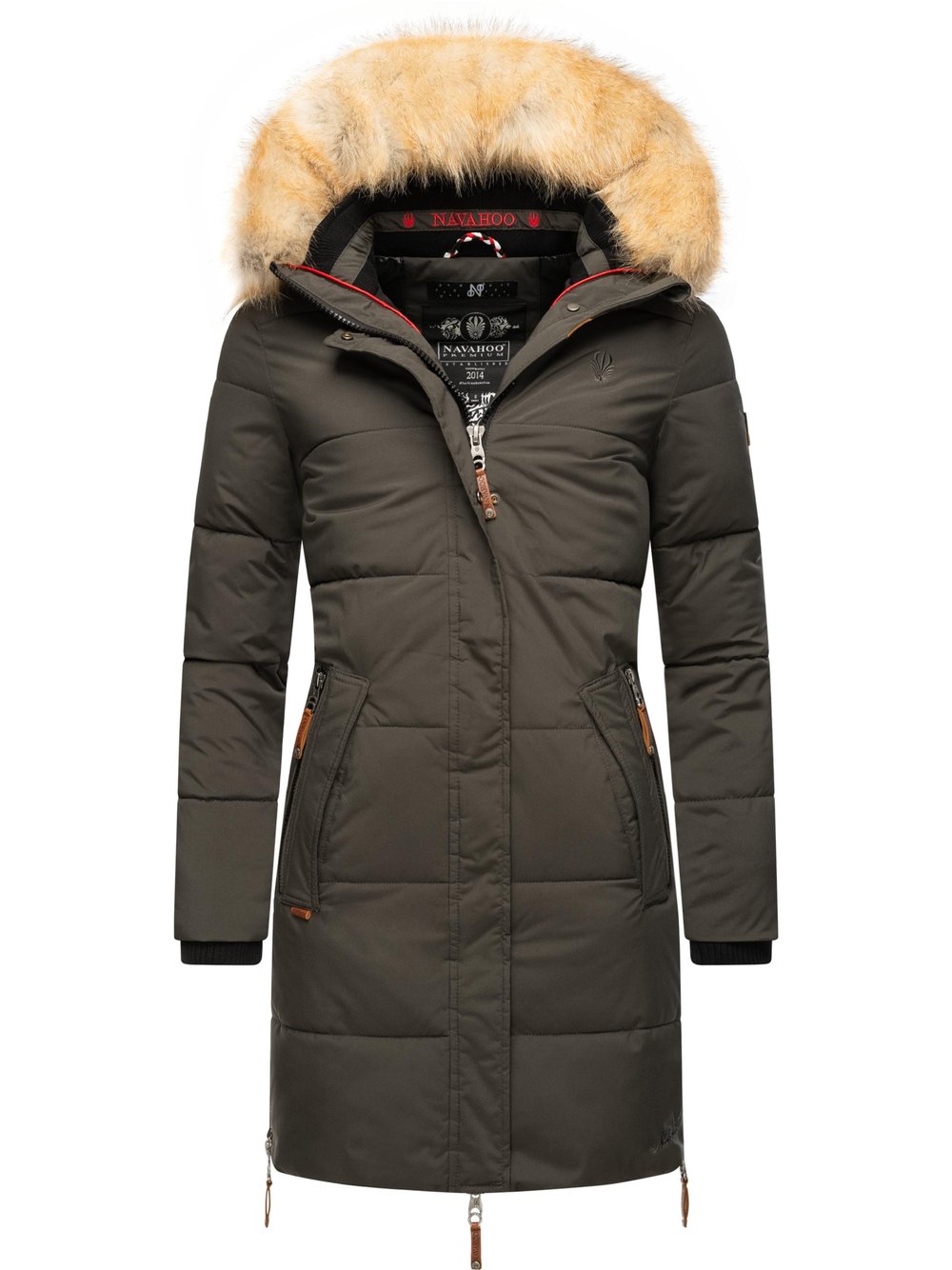 Navahoo Wintermantel Damen grau, S