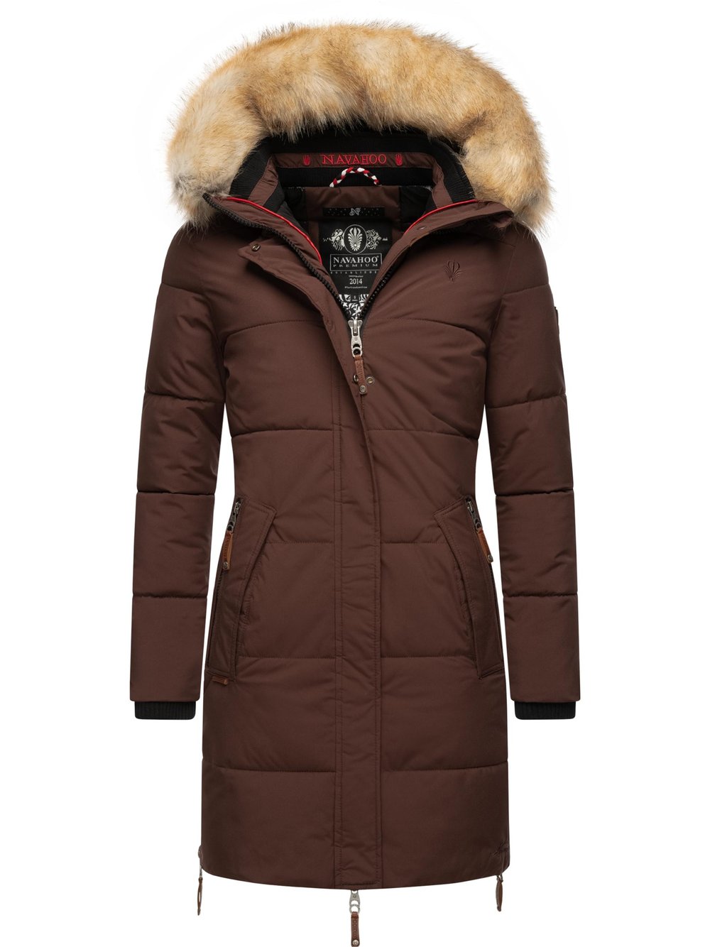 Navahoo Wintermantel Damen braun, XS