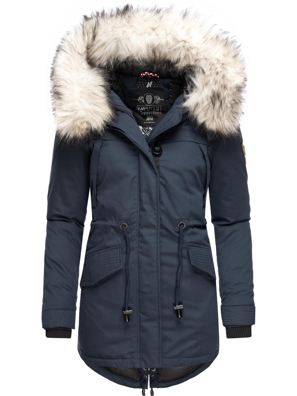 Navahoo Wintermantel Damen blau, S