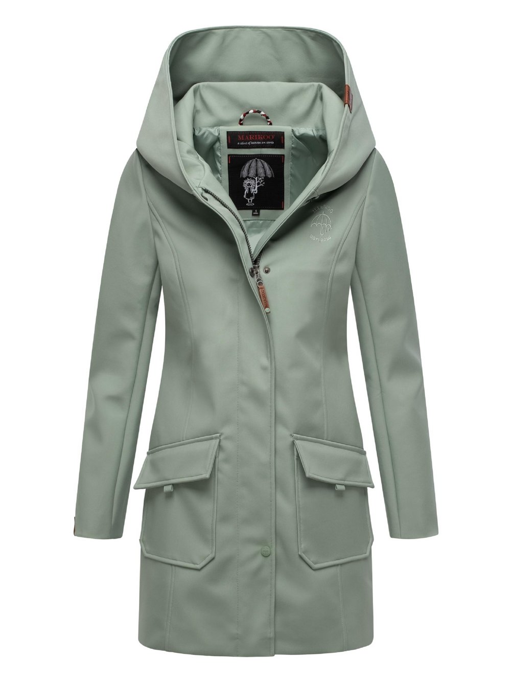 Thumbnail - Marikoo Softshellmantel Damen grün, XL