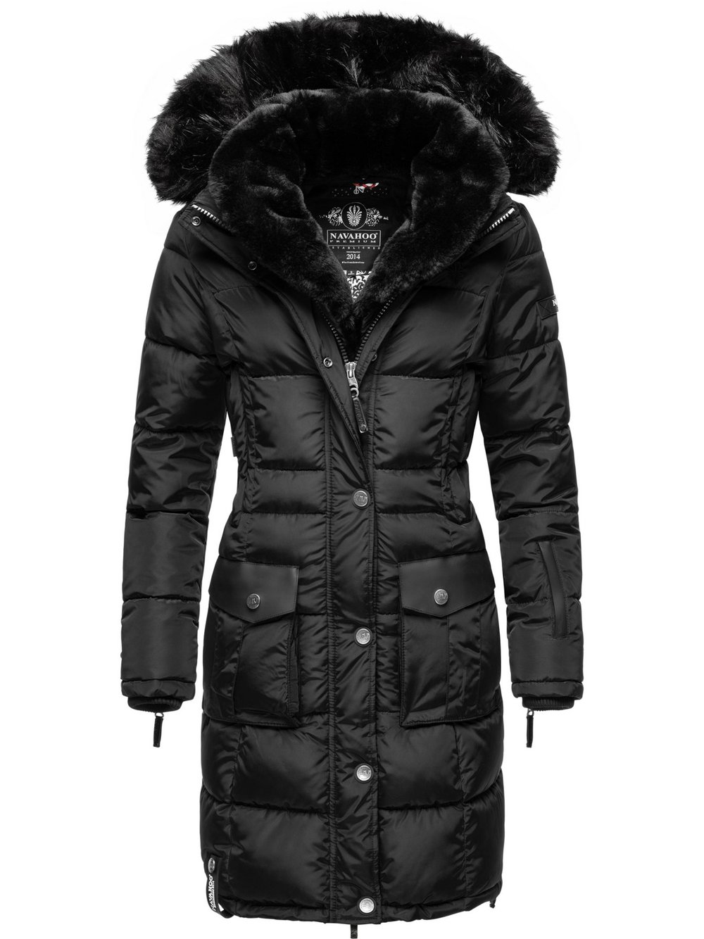 Thumbnail - Navahoo Steppmantel Damen schwarz, S