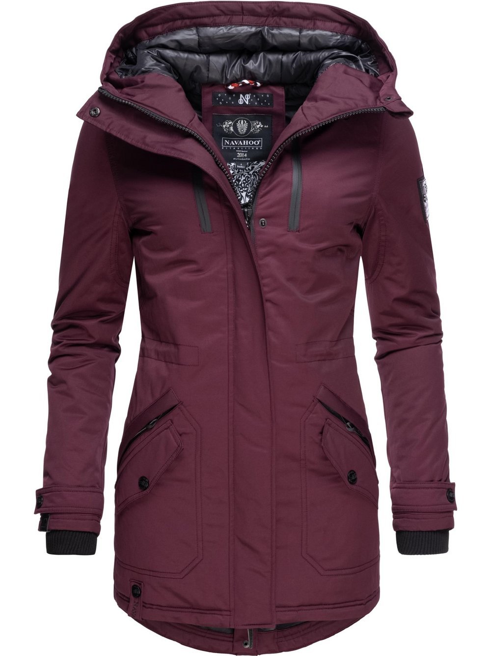 Thumbnail - Navahoo Wintermantel Damen rot, XS