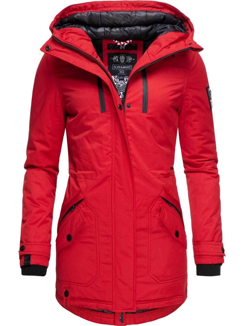 Navahoo Wintermantel Damen rot, XS