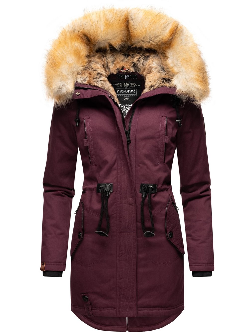 Navahoo Wintermantel Damen rot, XS