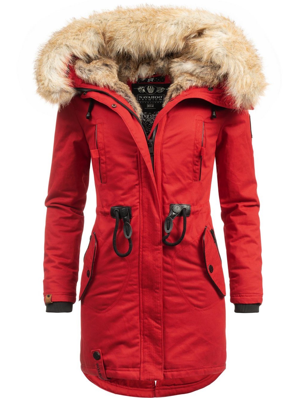 Navahoo Wintermantel Damen rot, XS