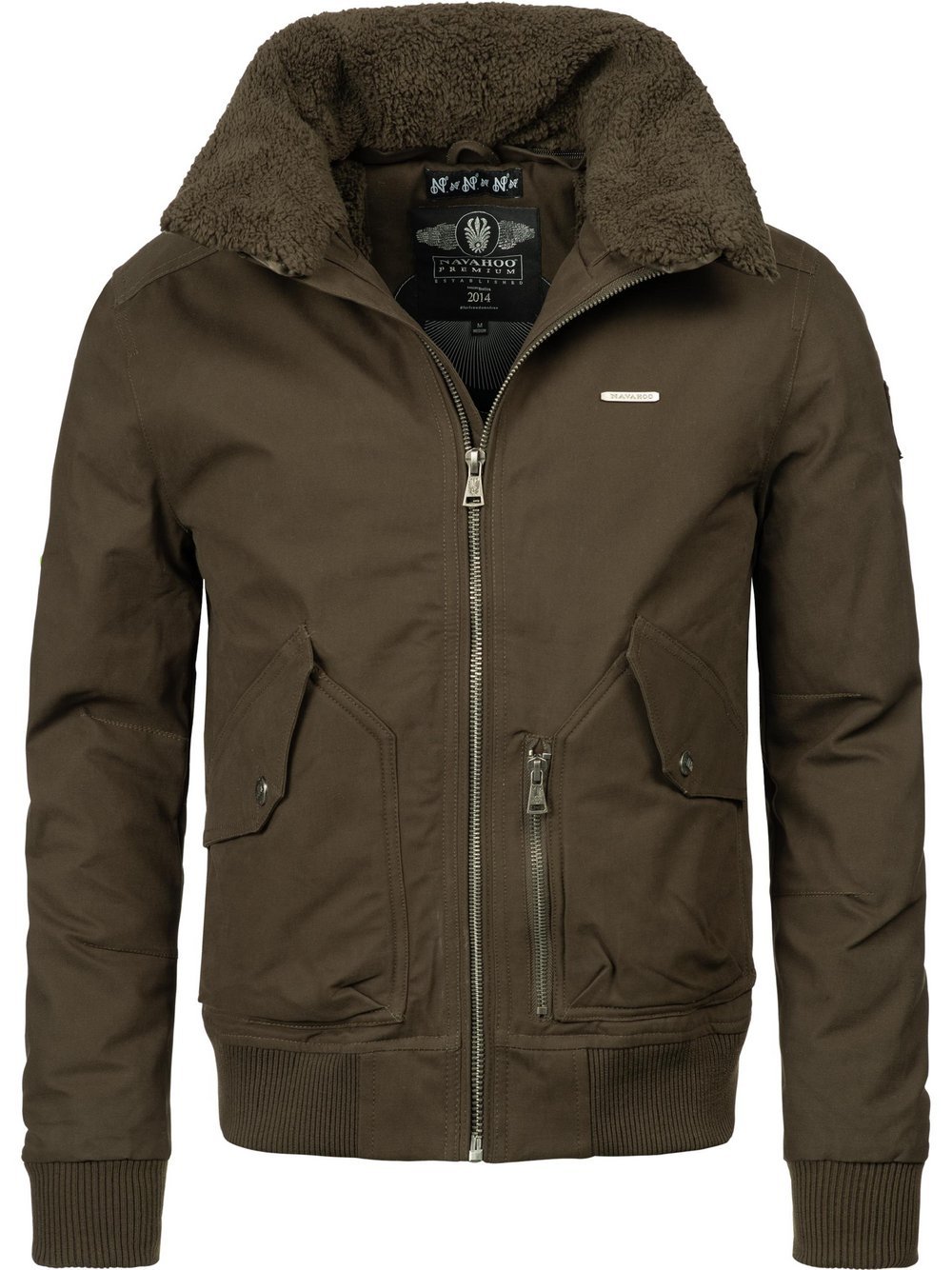 Navahoo Winterjacke Herren Baumwolle grün, XXXL