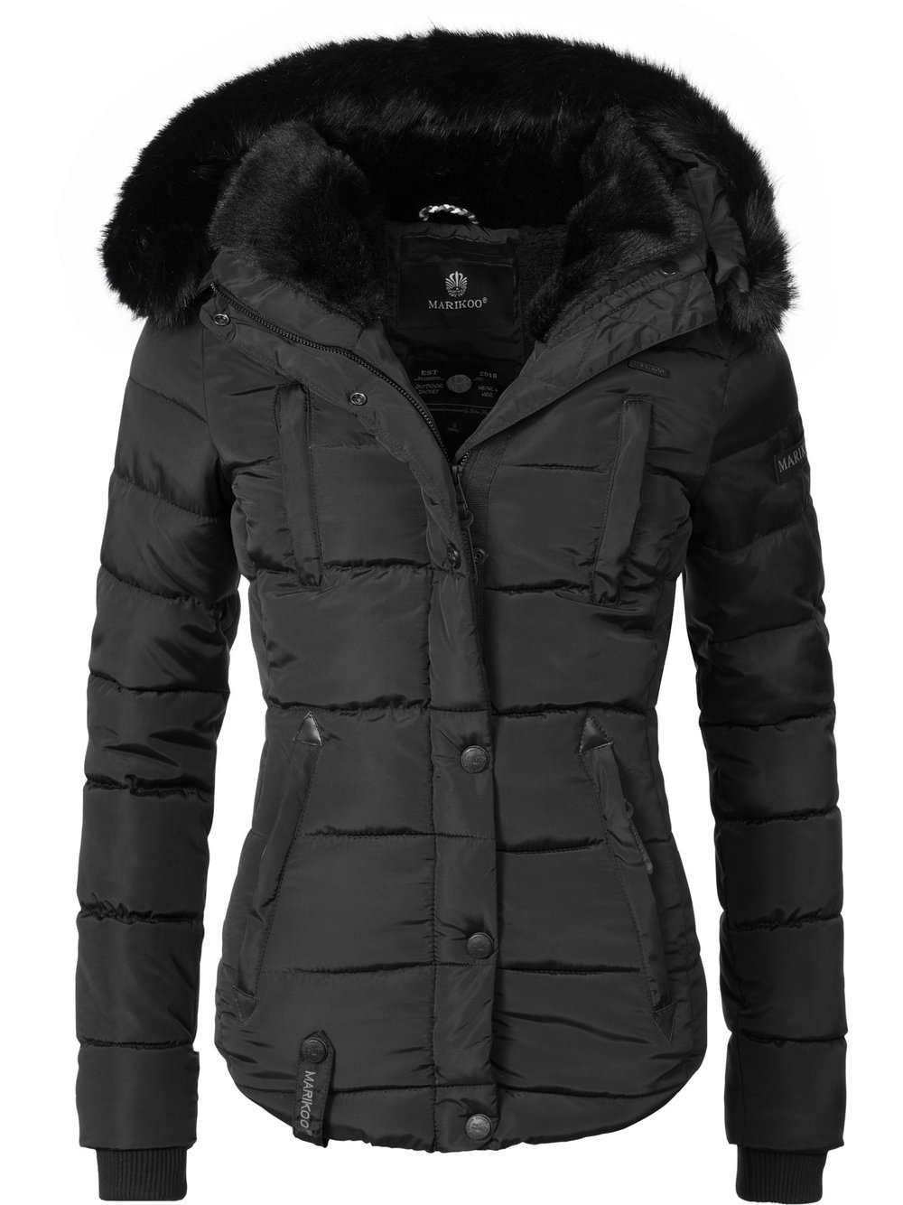 Marikoo Steppjacke Damen schwarz, L