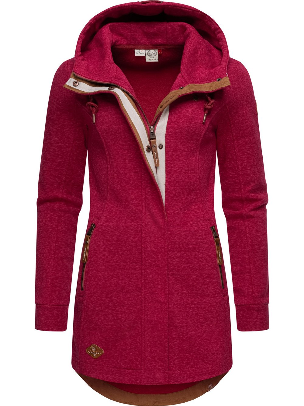 Ragwear Sweatjacke Damen Baumwolle rot, S