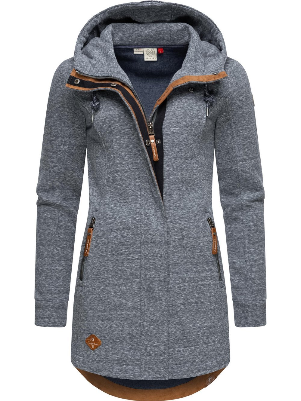 Ragwear Sweatjacke Damen Baumwolle blau, XS