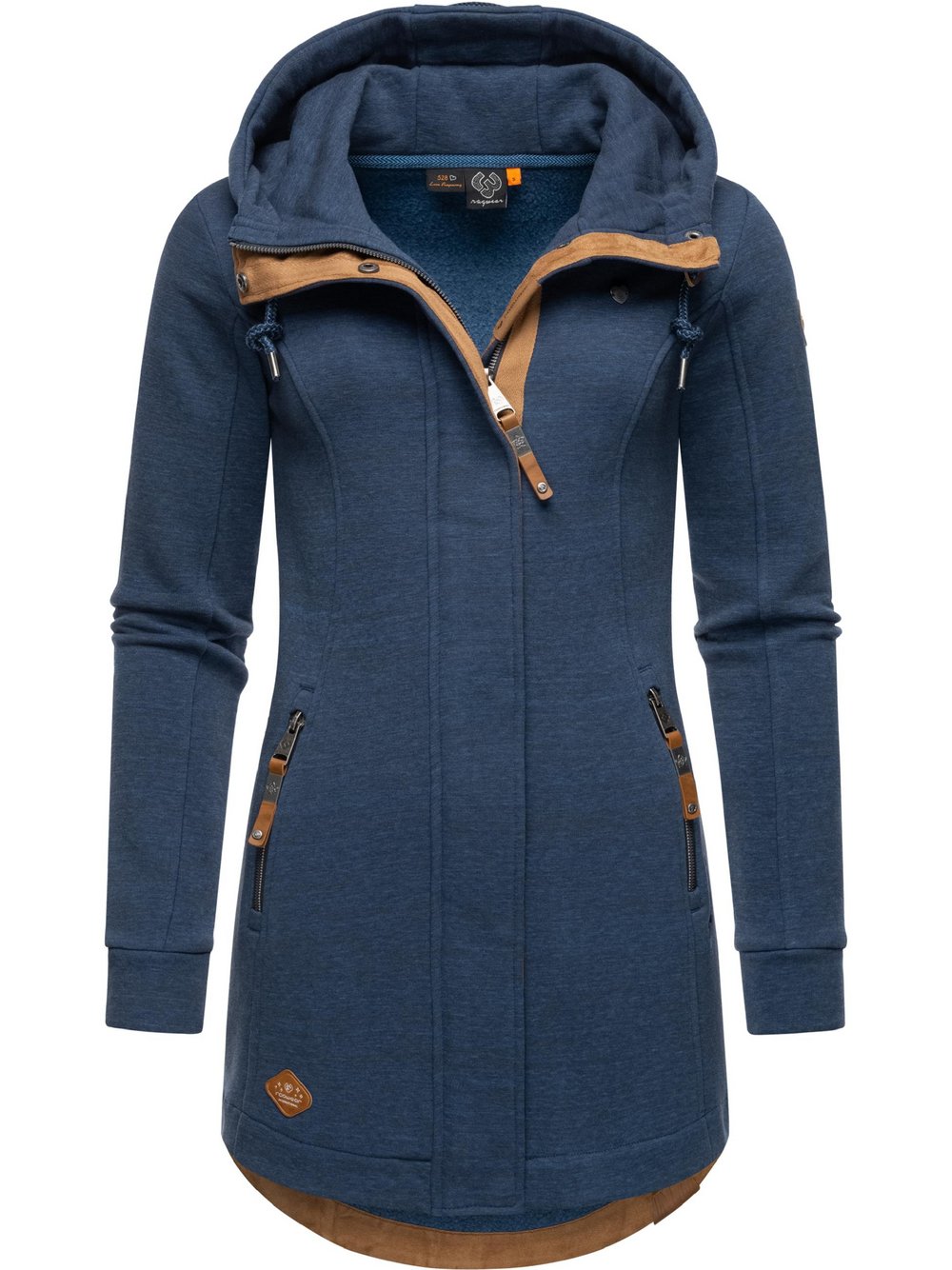 Ragwear Sweatjacke Damen Baumwolle blau, M