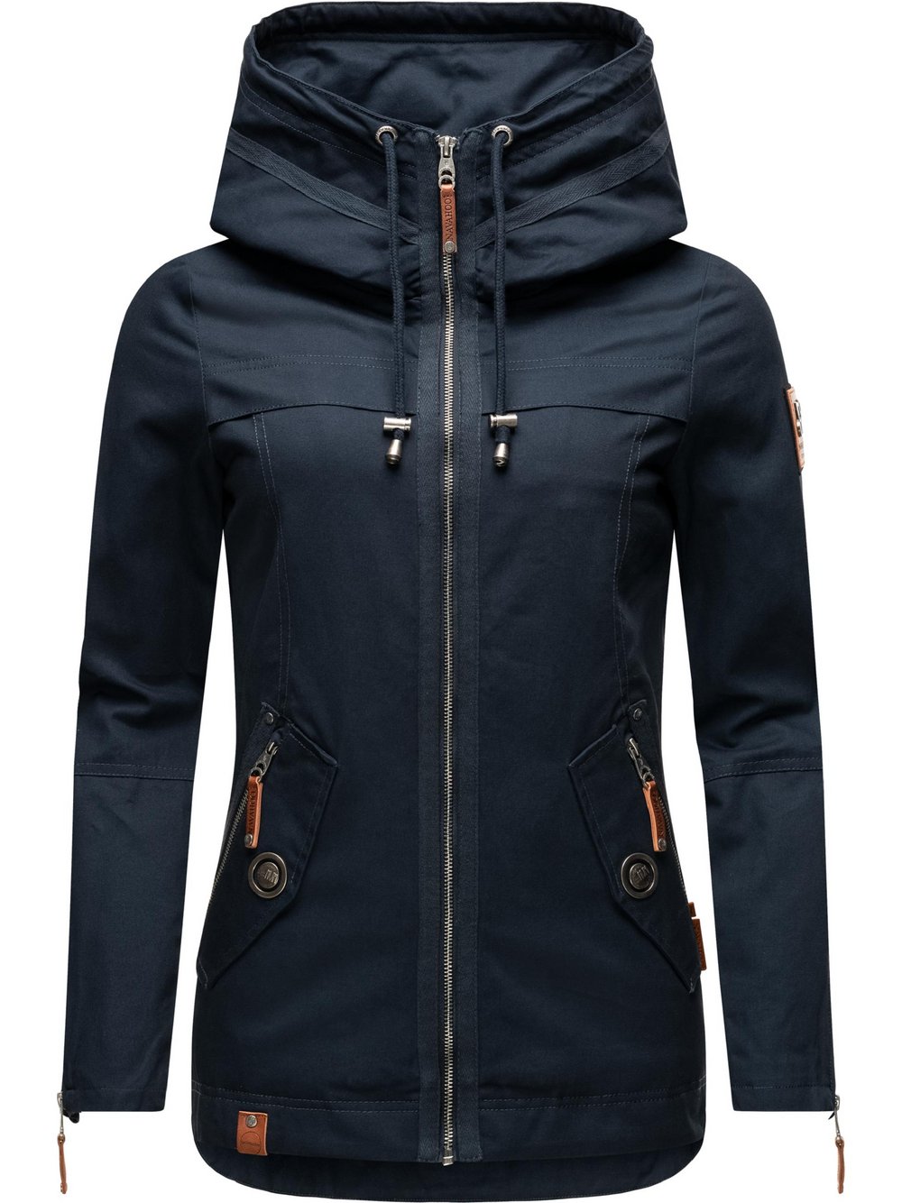 Navahoo Übergangsjacke Damen Baumwolle blau, S