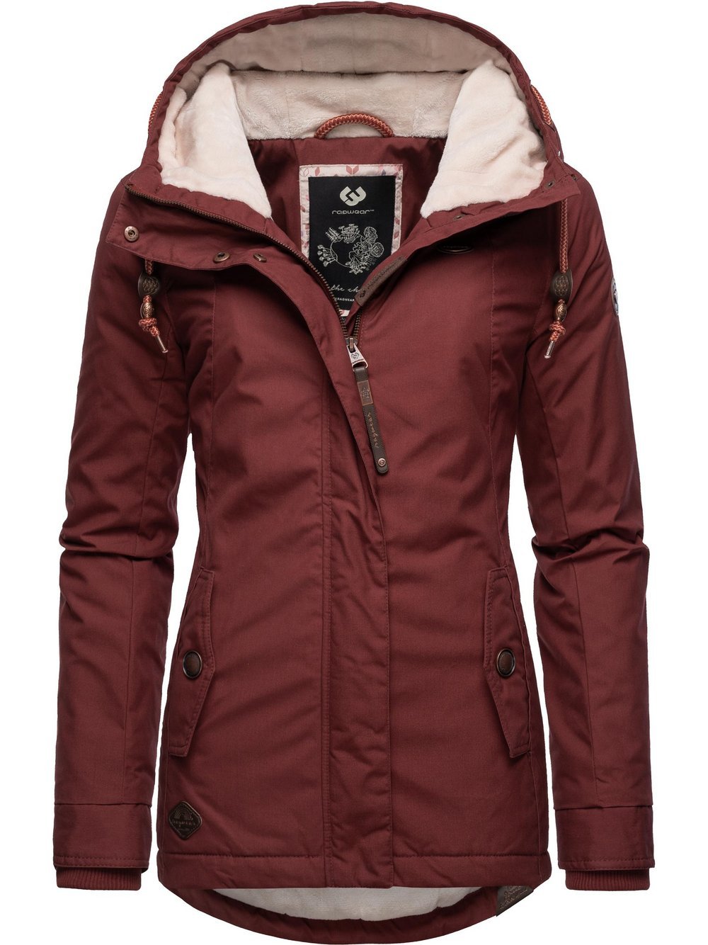 Ragwear Winterjacke Damen rot, XXL