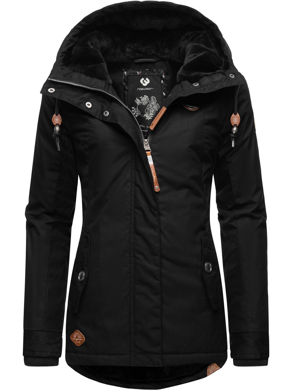 Ragwear Winterjacke Damen schwarz, S