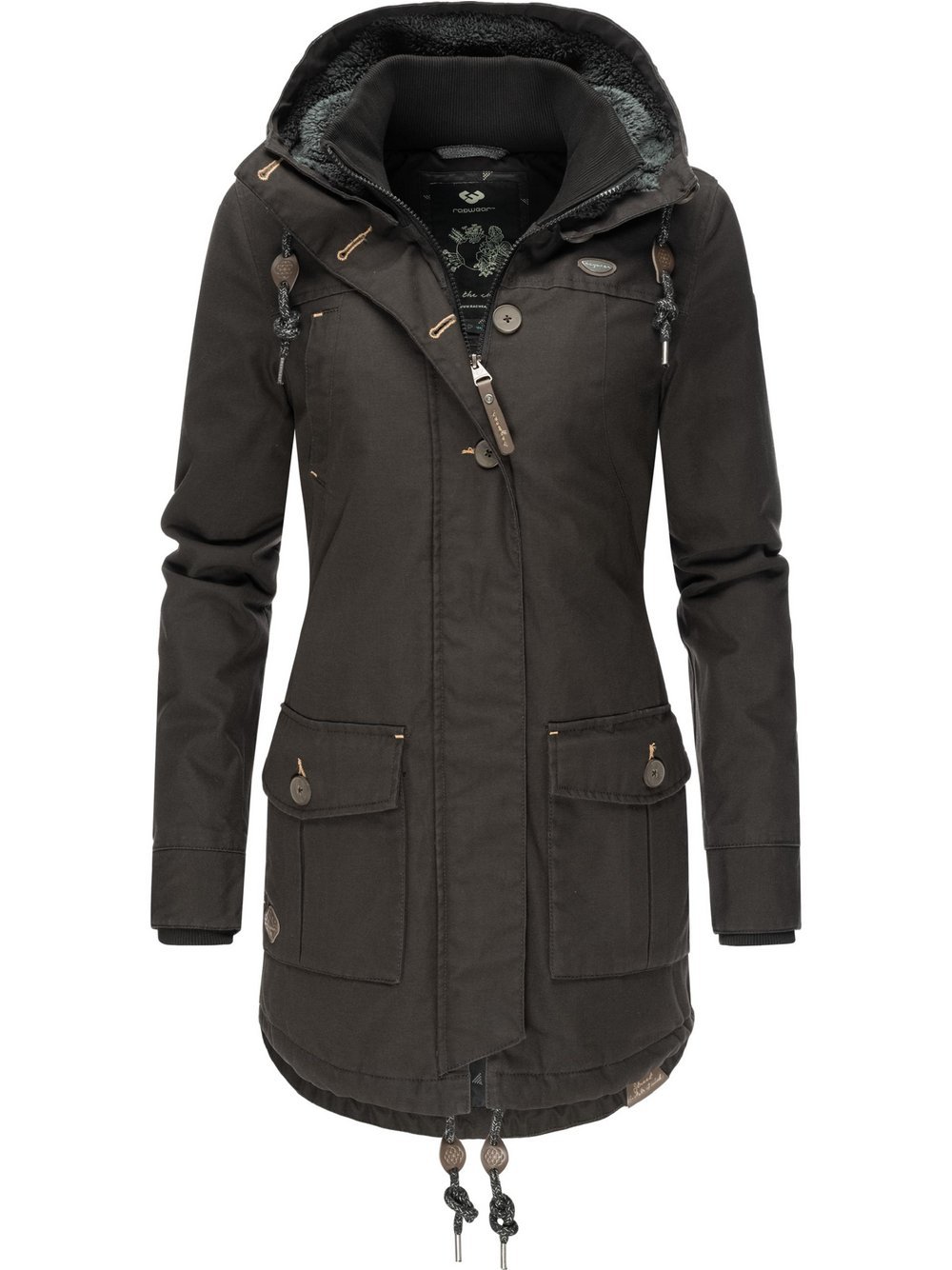 Ragwear Winterjacke Damen schwarz, XS