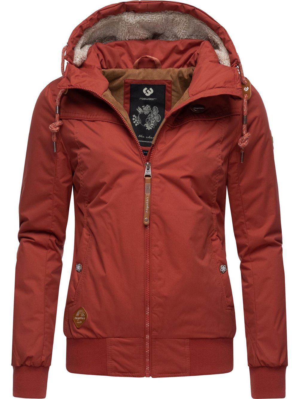 Ragwear Winterjacke Damen rot, XS