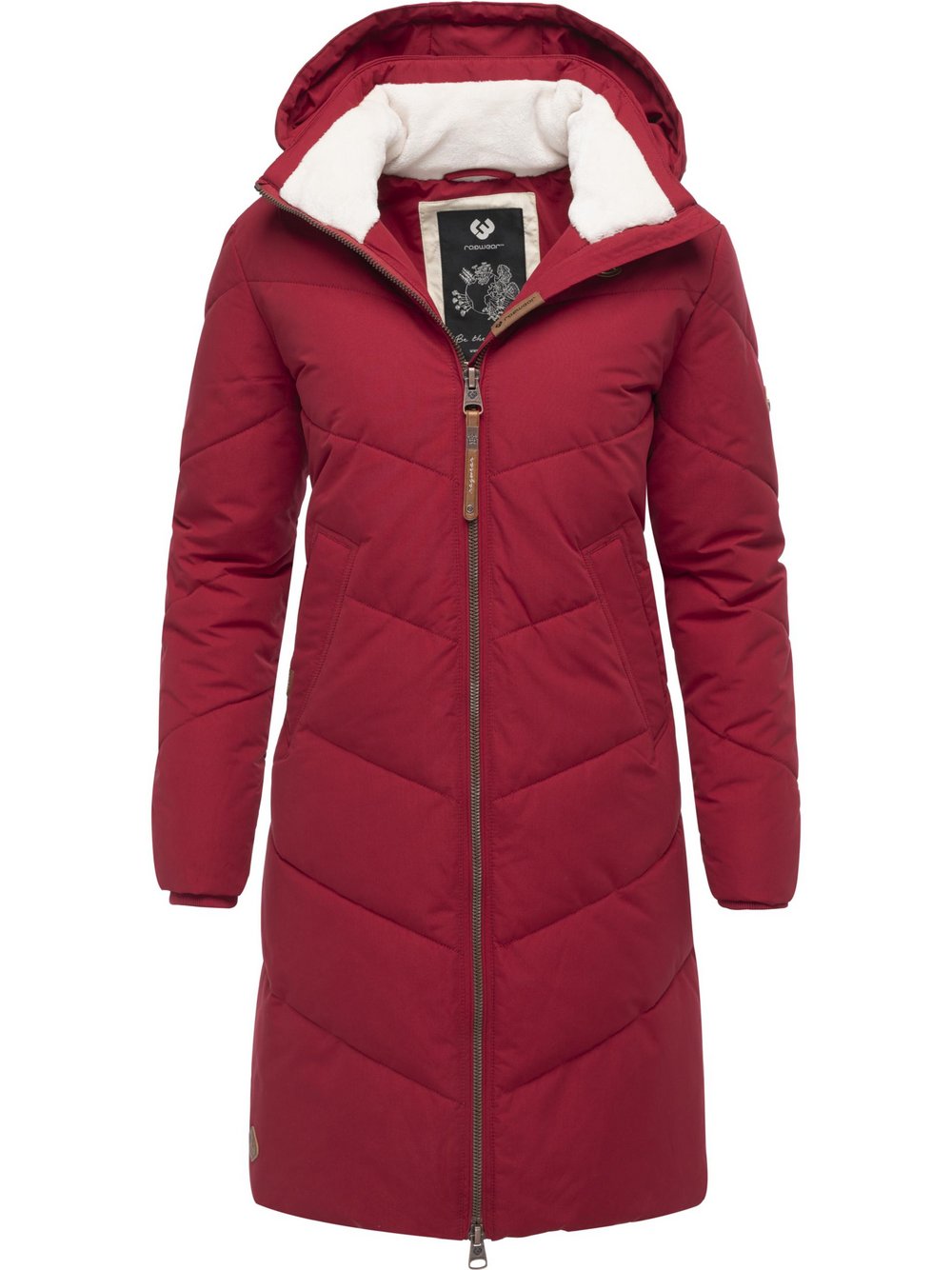 Ragwear Wintermantel Damen rot, 6XL