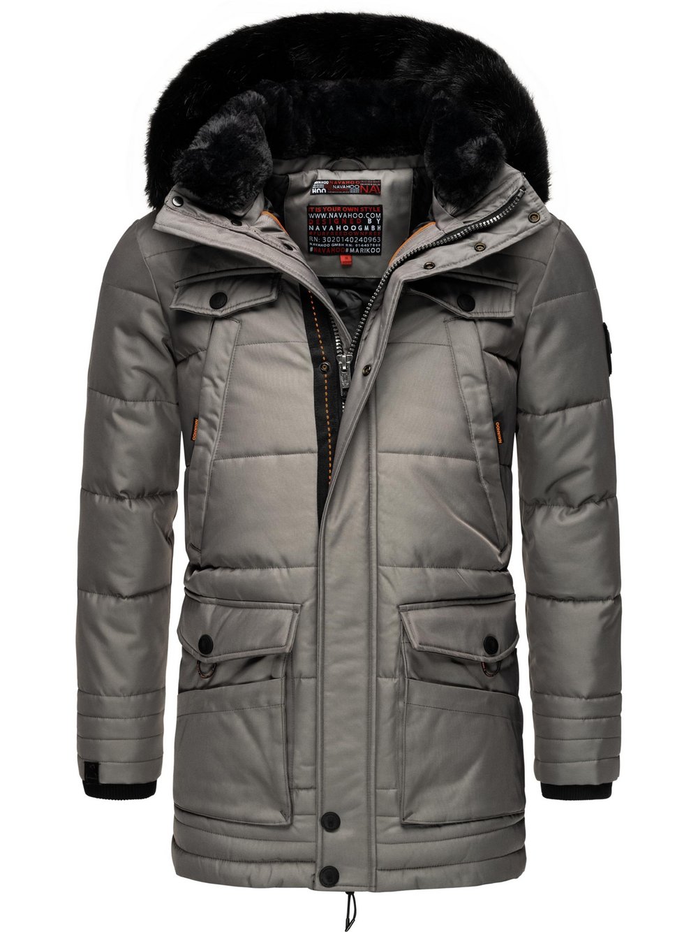 Navahoo Winterjacke Herren grau, XXL