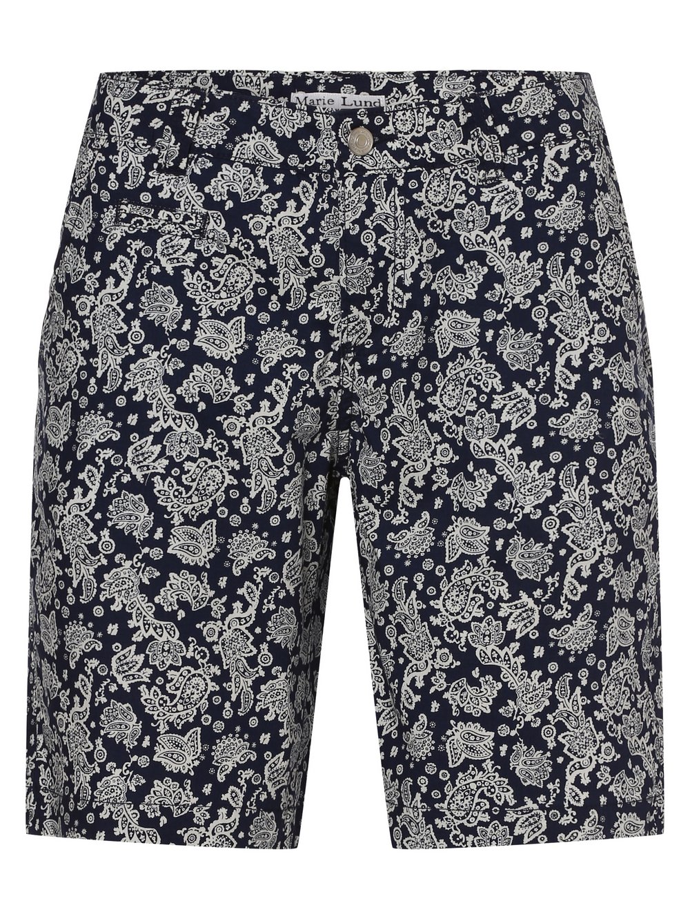 Marie Lund Shorts Damen Baumwolle blau gemustert, 40