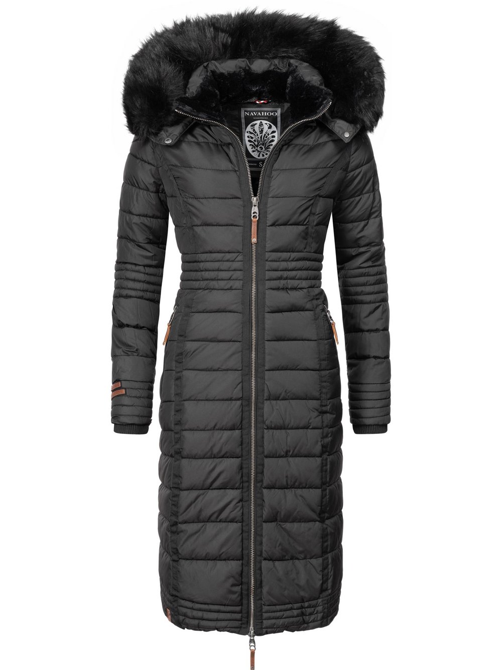 Navahoo Wintermantel Damen schwarz, XXL