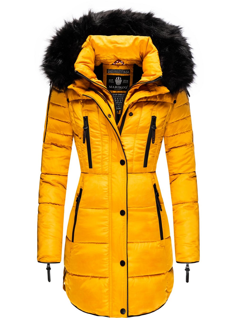 Marikoo Steppmantel Damen gelb, S