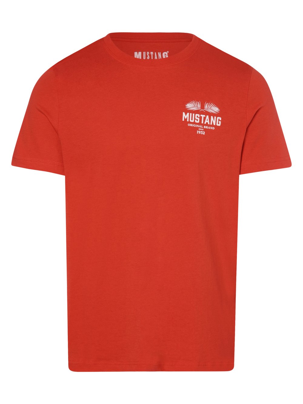 Mustang - T-shirt męski – Alex C Print, czerwony