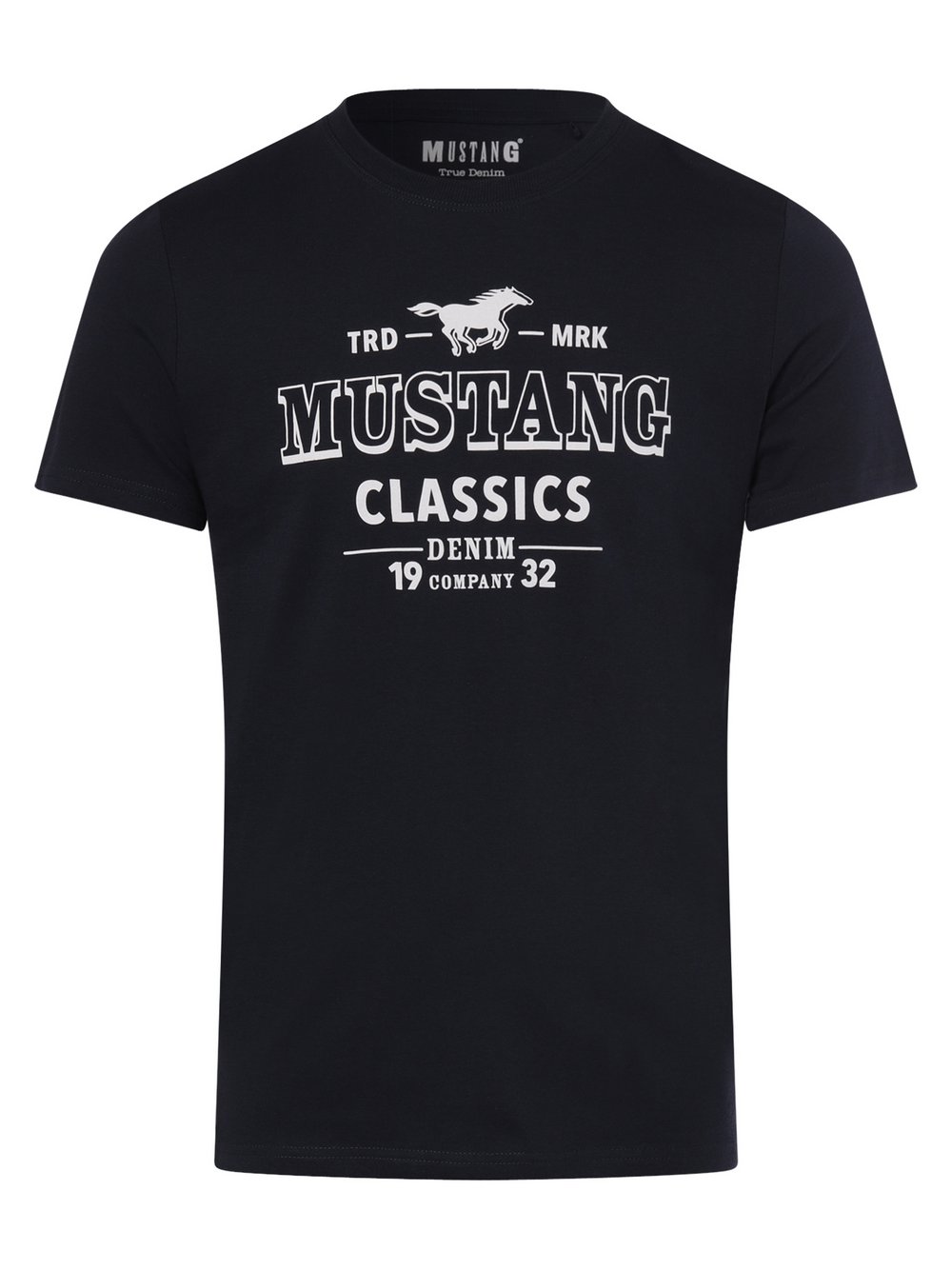 Mustang - T-shirt męski – Aron C, niebieski