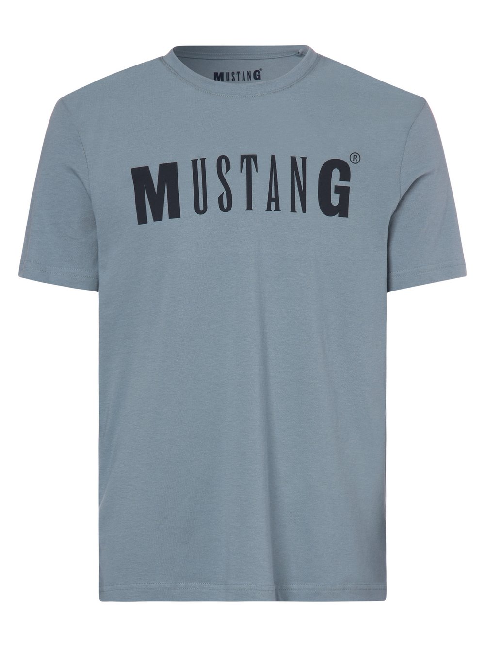 Mustang - T-shirt męski – Alex C Logo, niebieski