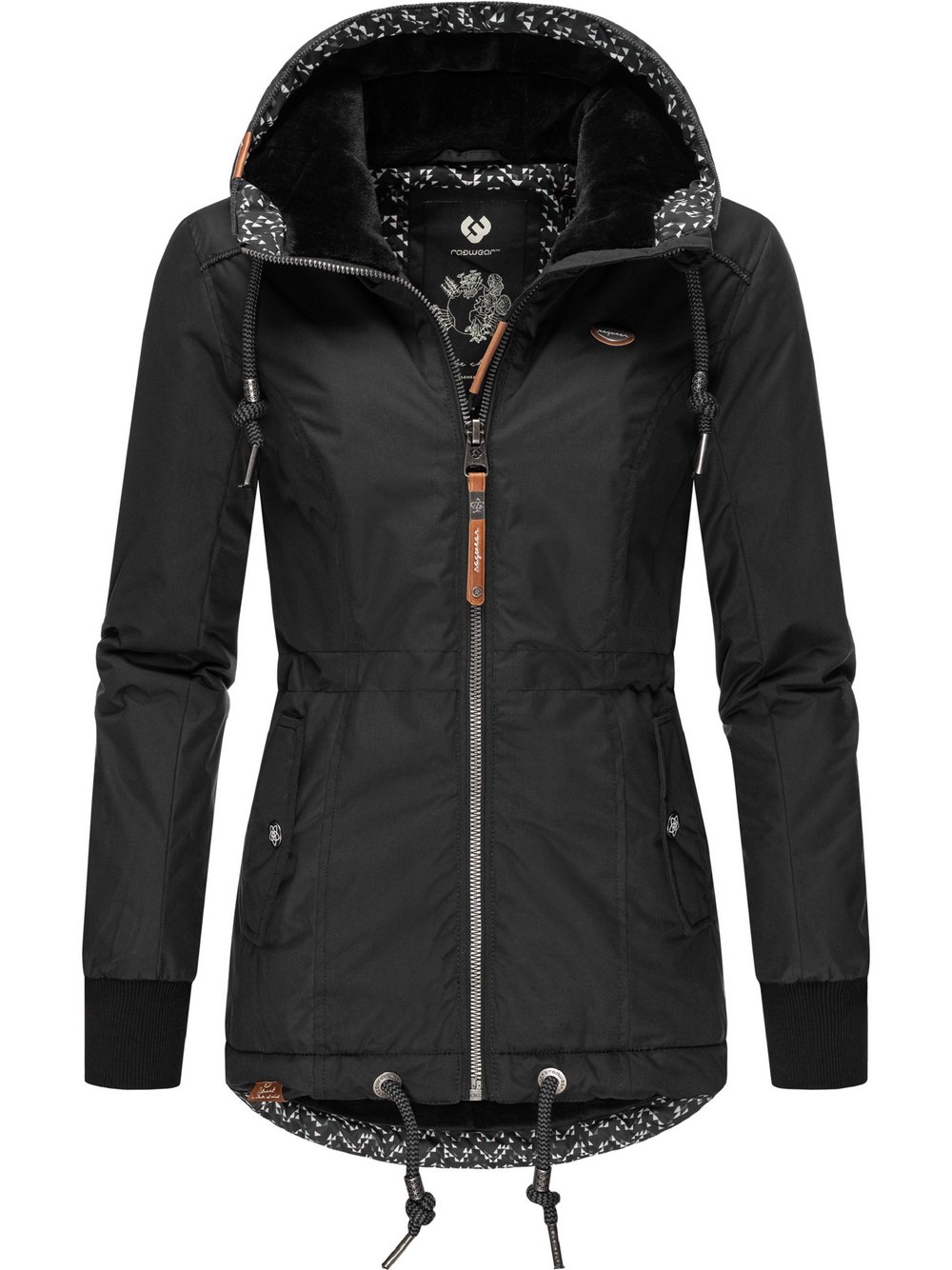 Ragwear Winterjacke Damen schwarz, M