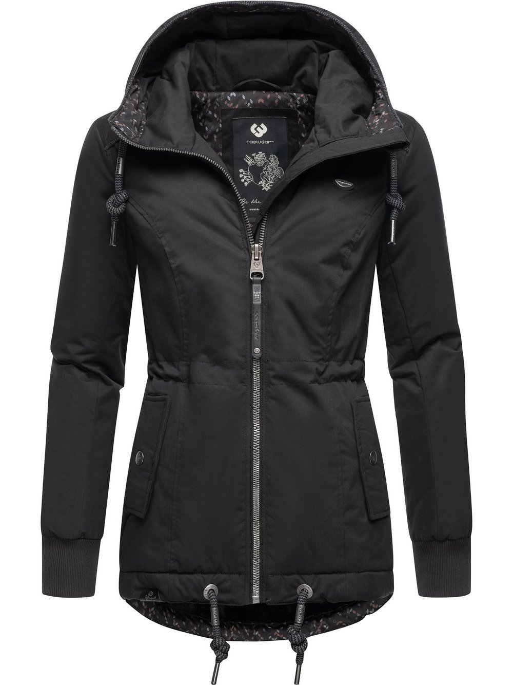 Ragwear Winterjacke Damen schwarz, M