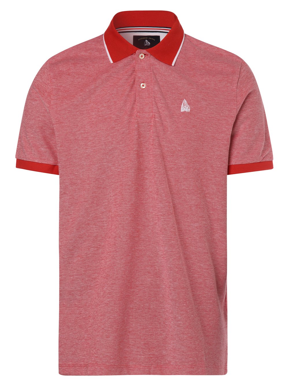 Andrew James Sailing - Męska koszulka polo, czerwony