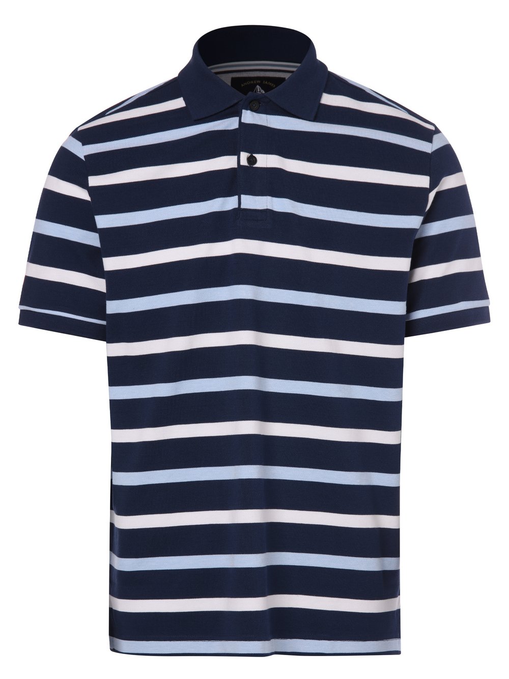 Andrew James Sailing - Męska koszulka polo, niebieski|wielokolorowy