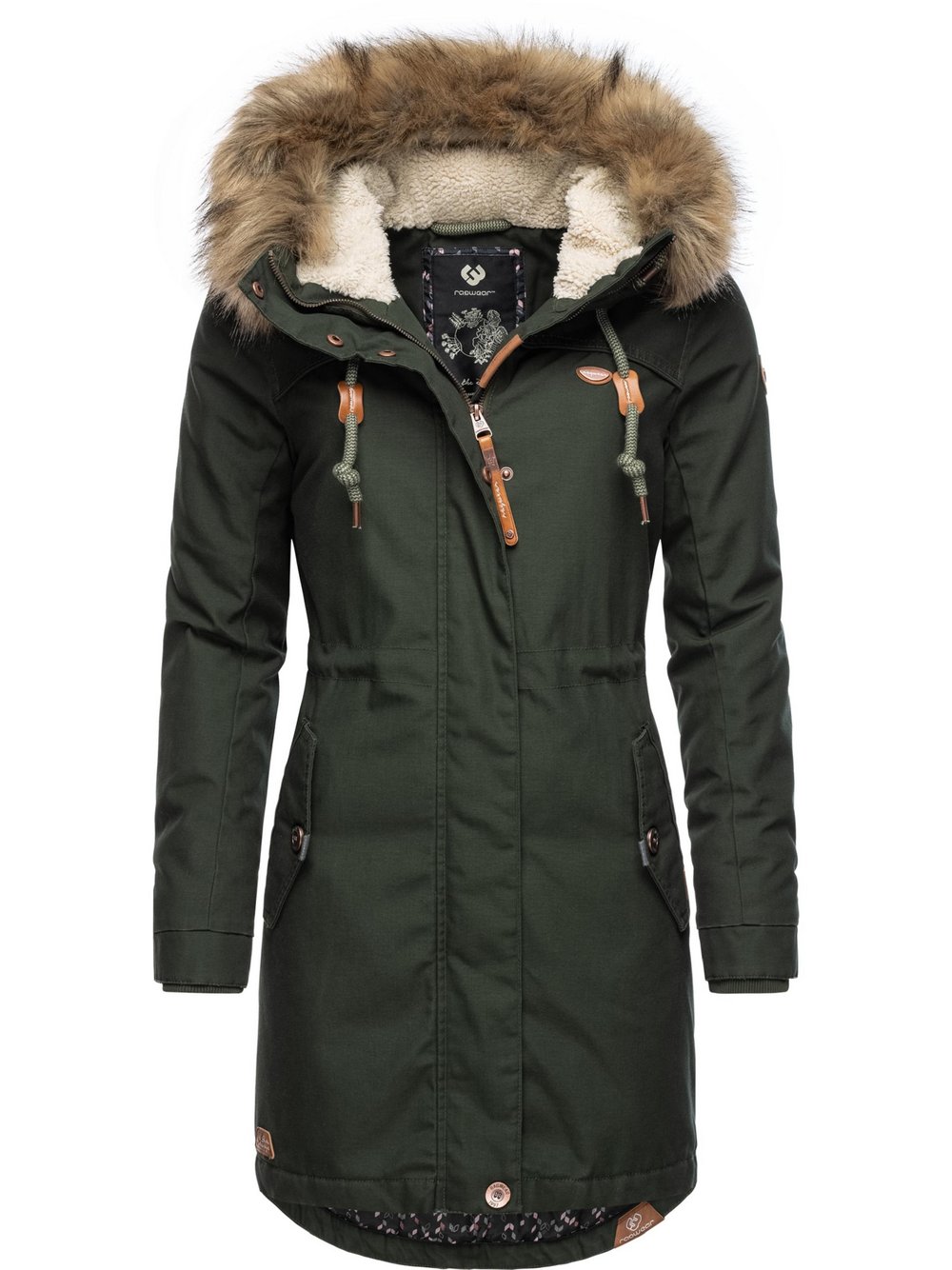 Ragwear Parka Damen grün, XXXXL