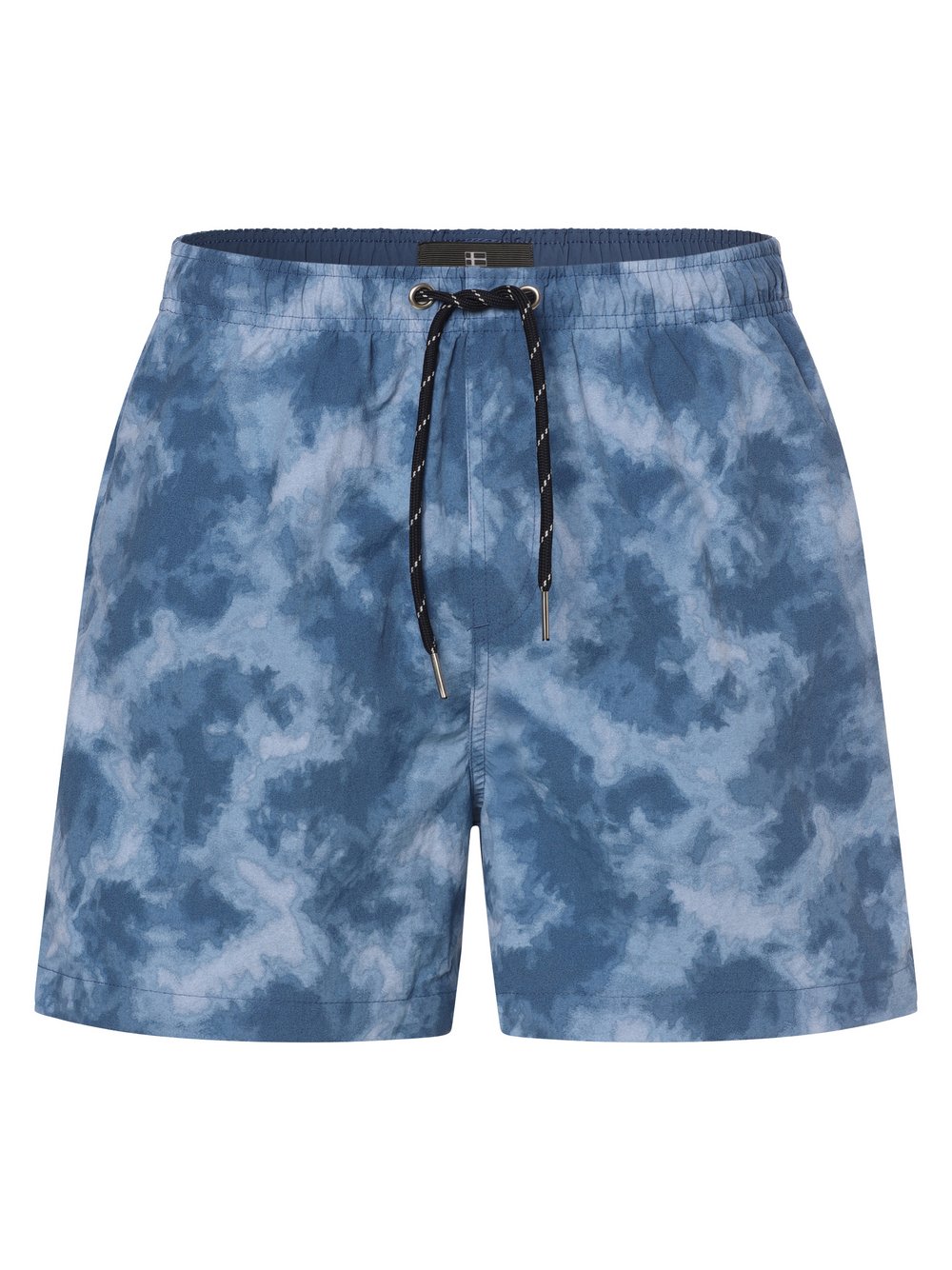 Nils Sundström Badeshorts Herren blau gemustert, XL