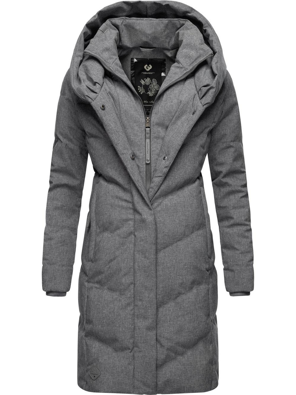 Ragwear Steppmantel Damen grau, 5XL