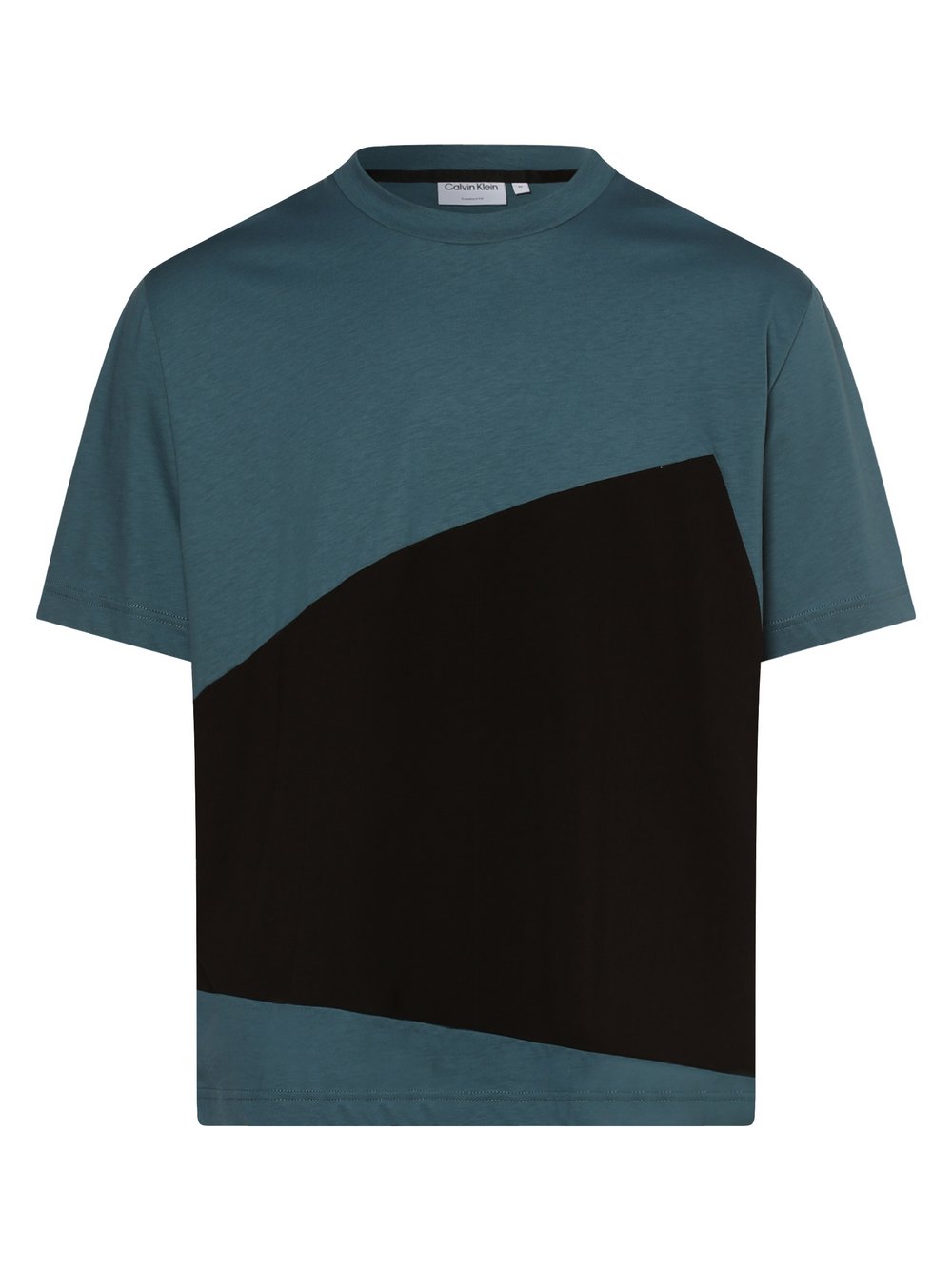 Calvin Klein - T-shirt męski, niebieski|czarny|wielokolorowy