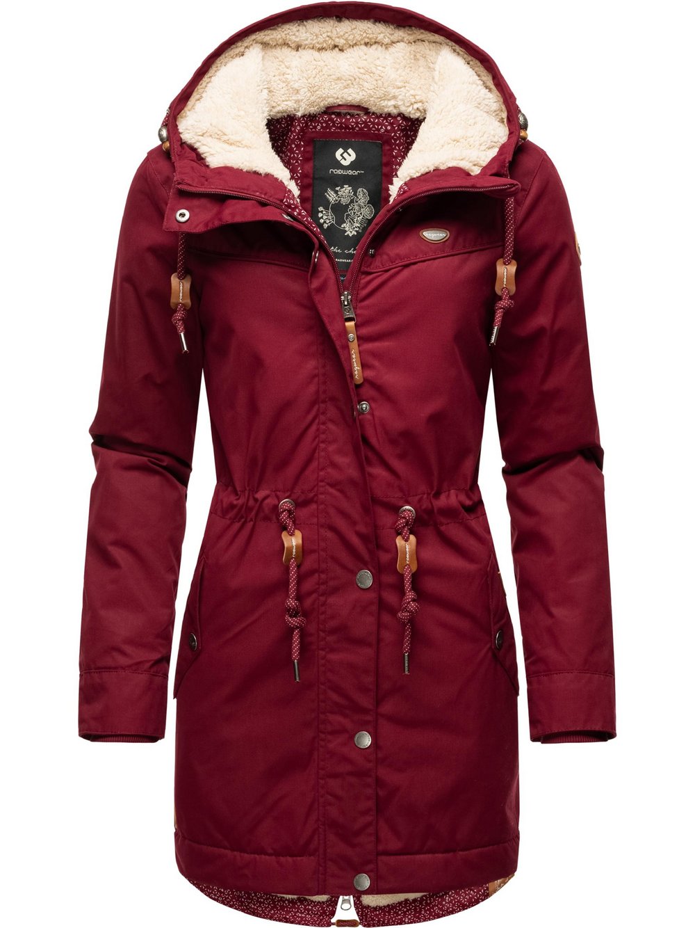 Ragwear Winterjacke Damen rot, XS