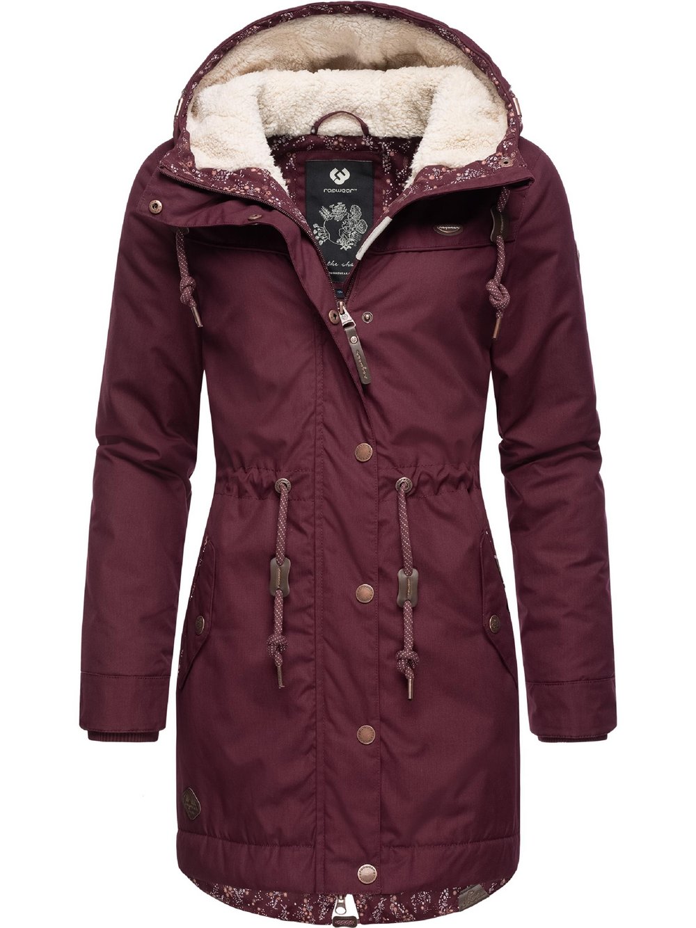 Ragwear Winterjacke Damen rot, 52