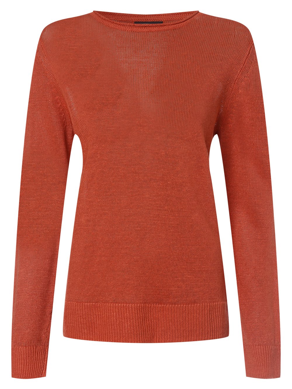 Franco Callegari - Damski sweter lniany, pomarańczowy