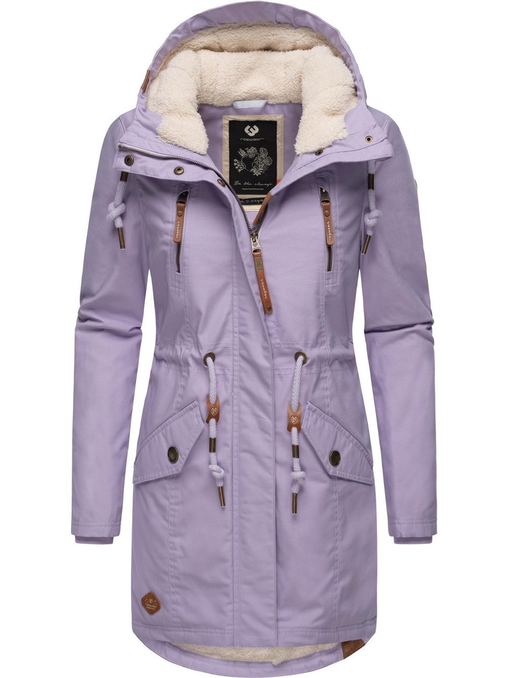 Ragwear Wintermantel Damen lila, XXXL
