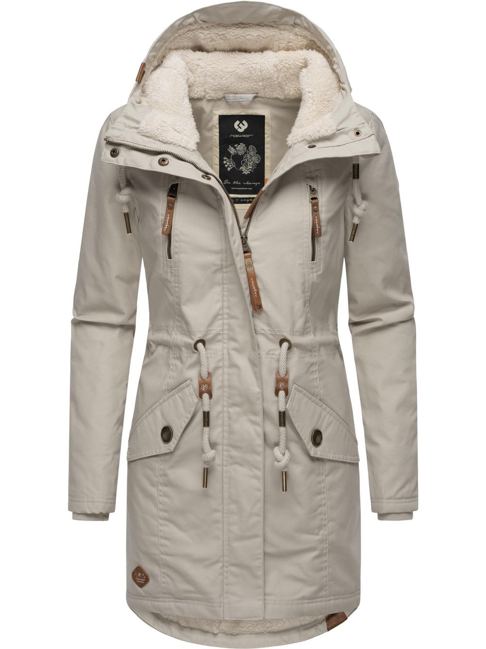 Ragwear Wintermantel Damen grau, M