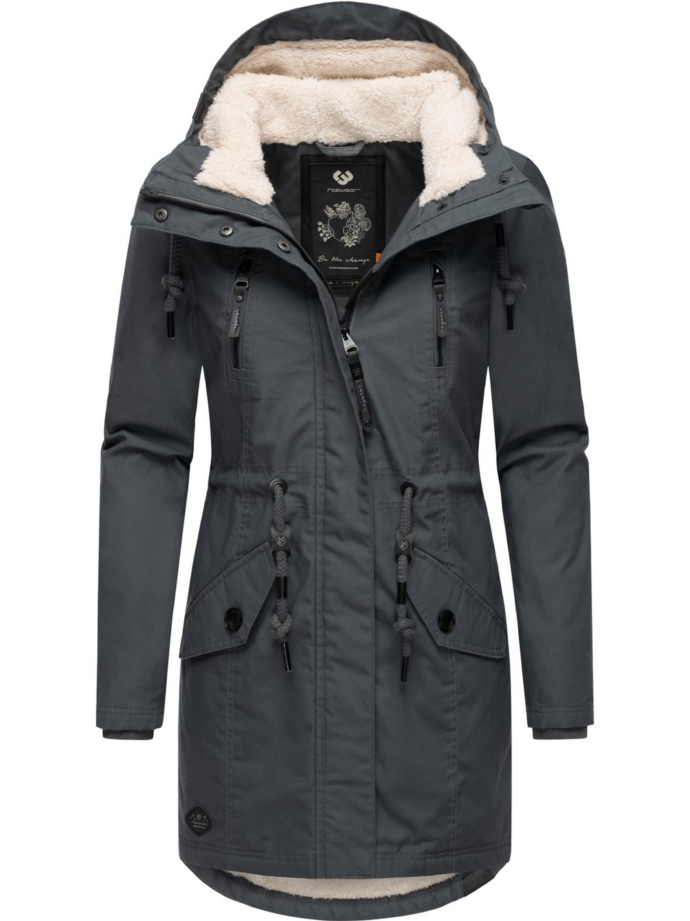 Ragwear Wintermantel Damen grau, XL