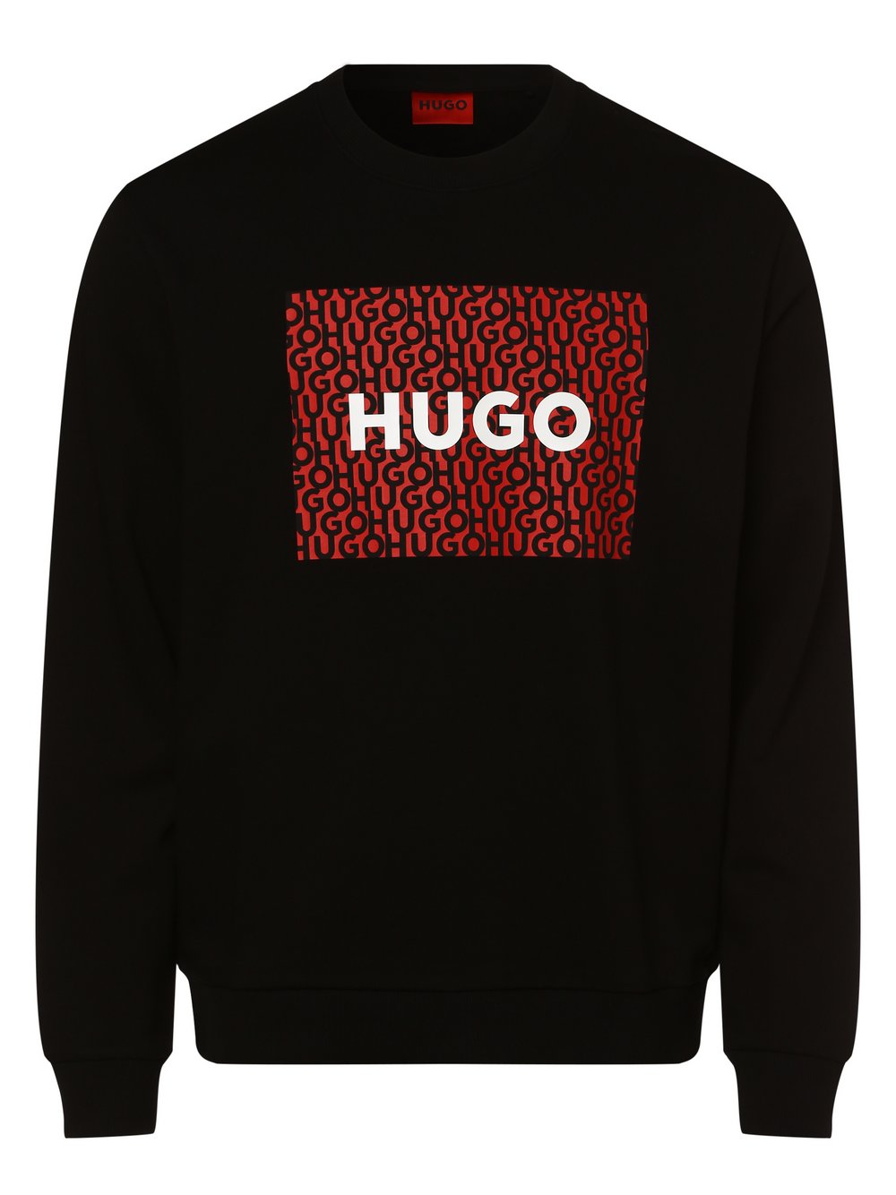 HUGO - Męska bluza nierozpinana – Dalker, czarny