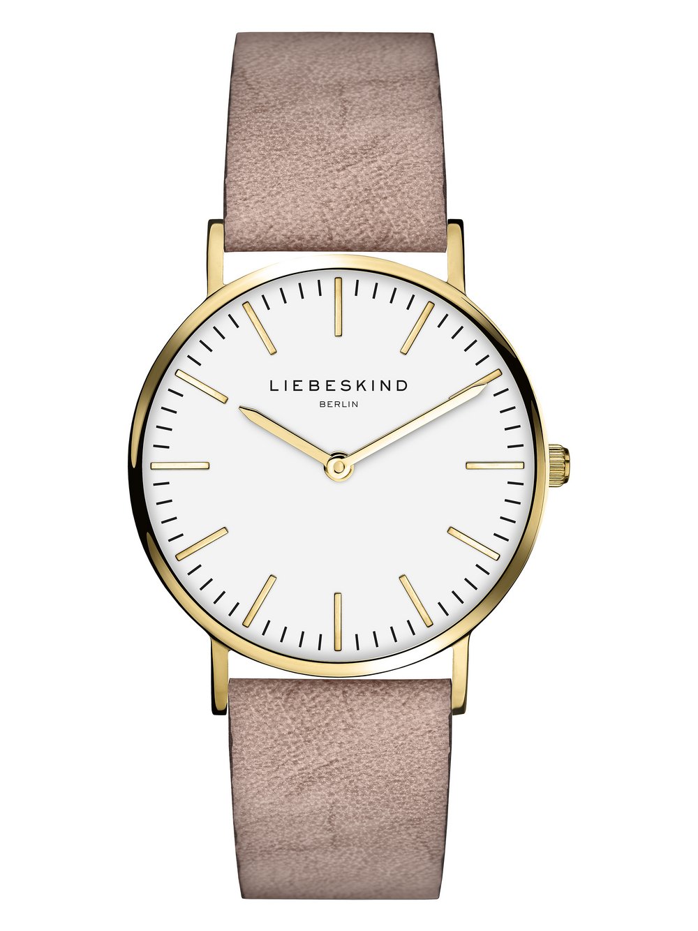 Liebeskind Berlin Armbanduhr Damen Leder beige, ONE SIZE
