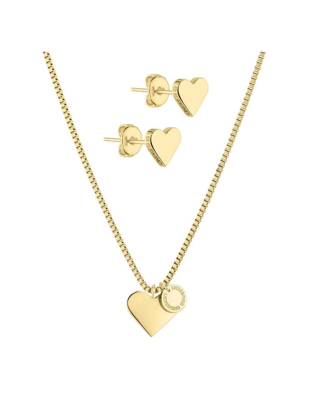 Liebeskind Berlin Schmuck-Set Damen Edelstahl gold, ONE SIZE