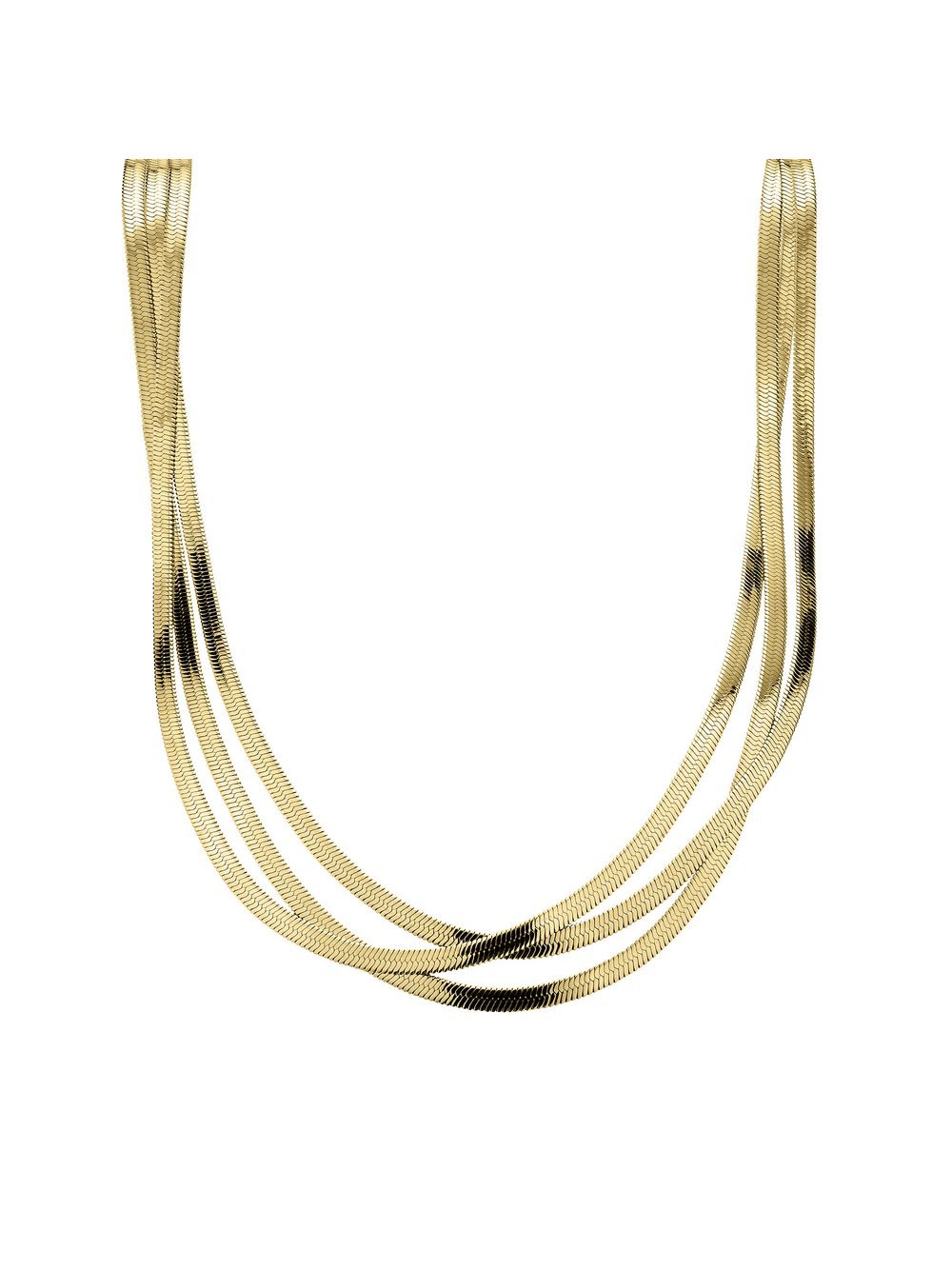 Liebeskind Berlin Halskette Damen Edelstahl gold, ONE SIZE