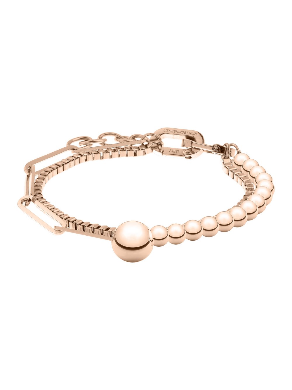 Liebeskind Berlin ArmbandxChoker Damen Edelstahl roségold, ONE SIZE