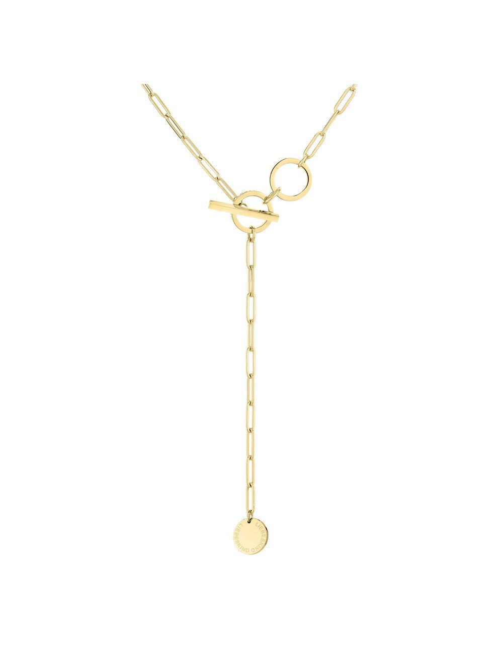 Liebeskind Berlin Halskette Damen Edelstahl gold, ONE SIZE